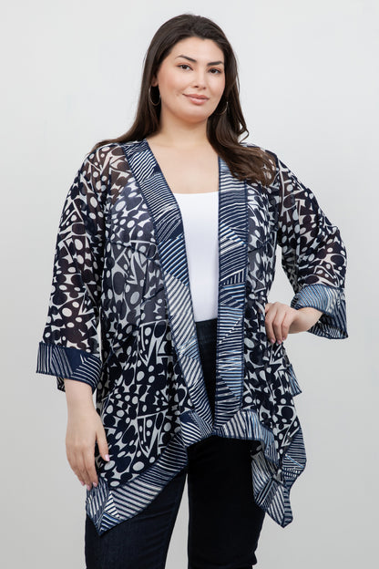 Jackets Navy Mesh Butterfly Jacket