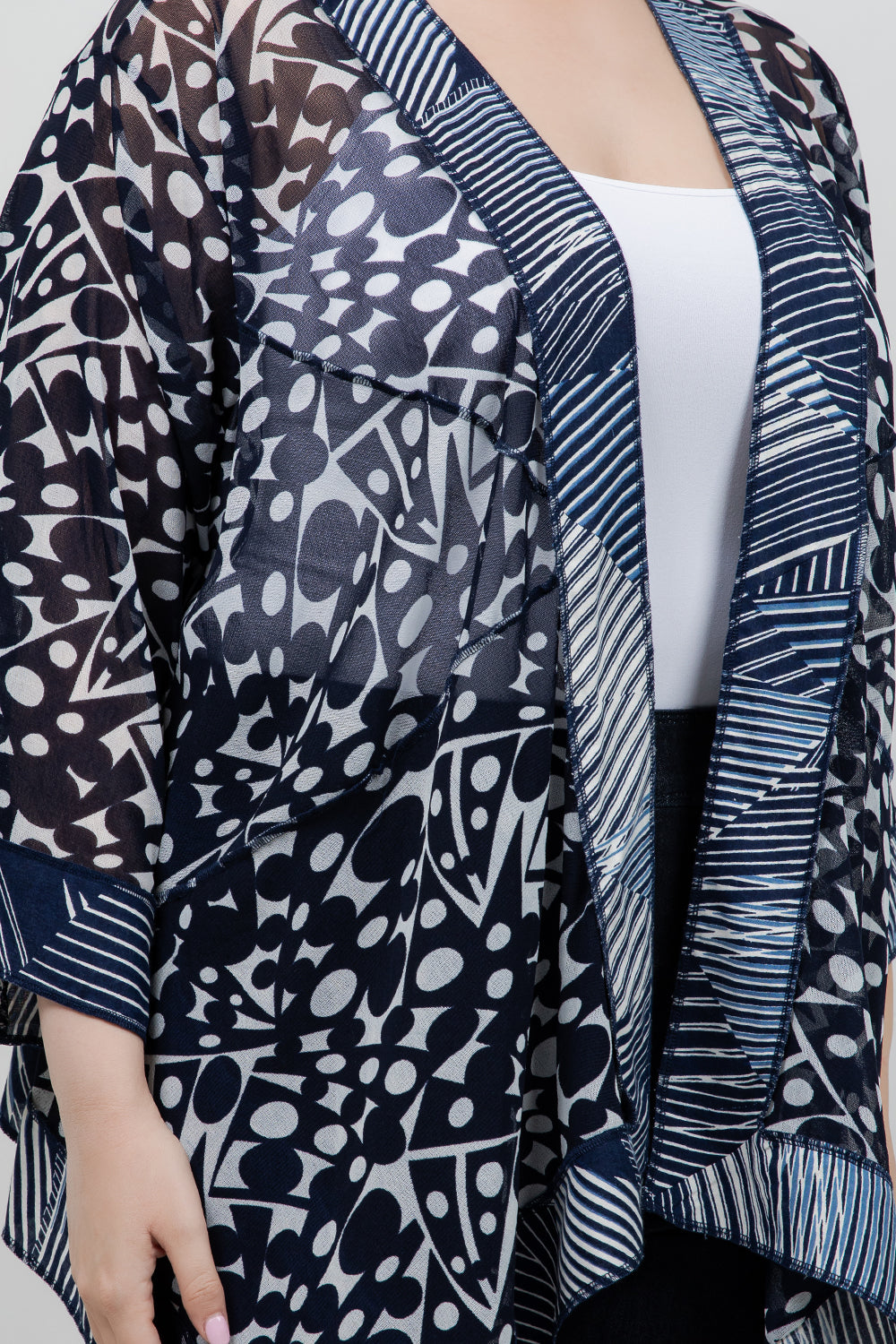 Jackets Navy Mesh Butterfly Jacket