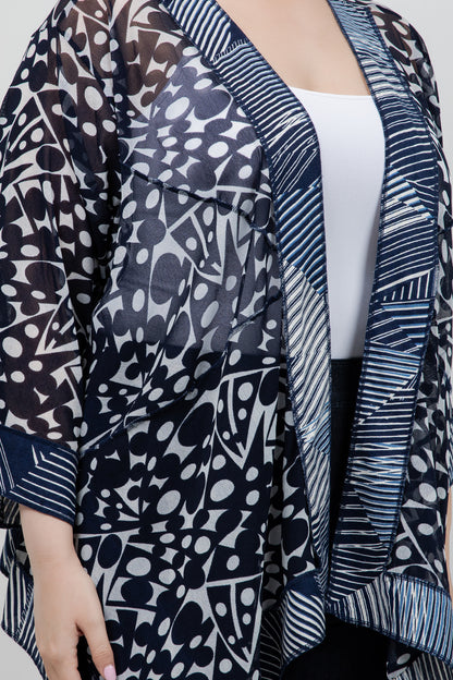 Jackets Navy Mesh Butterfly Jacket