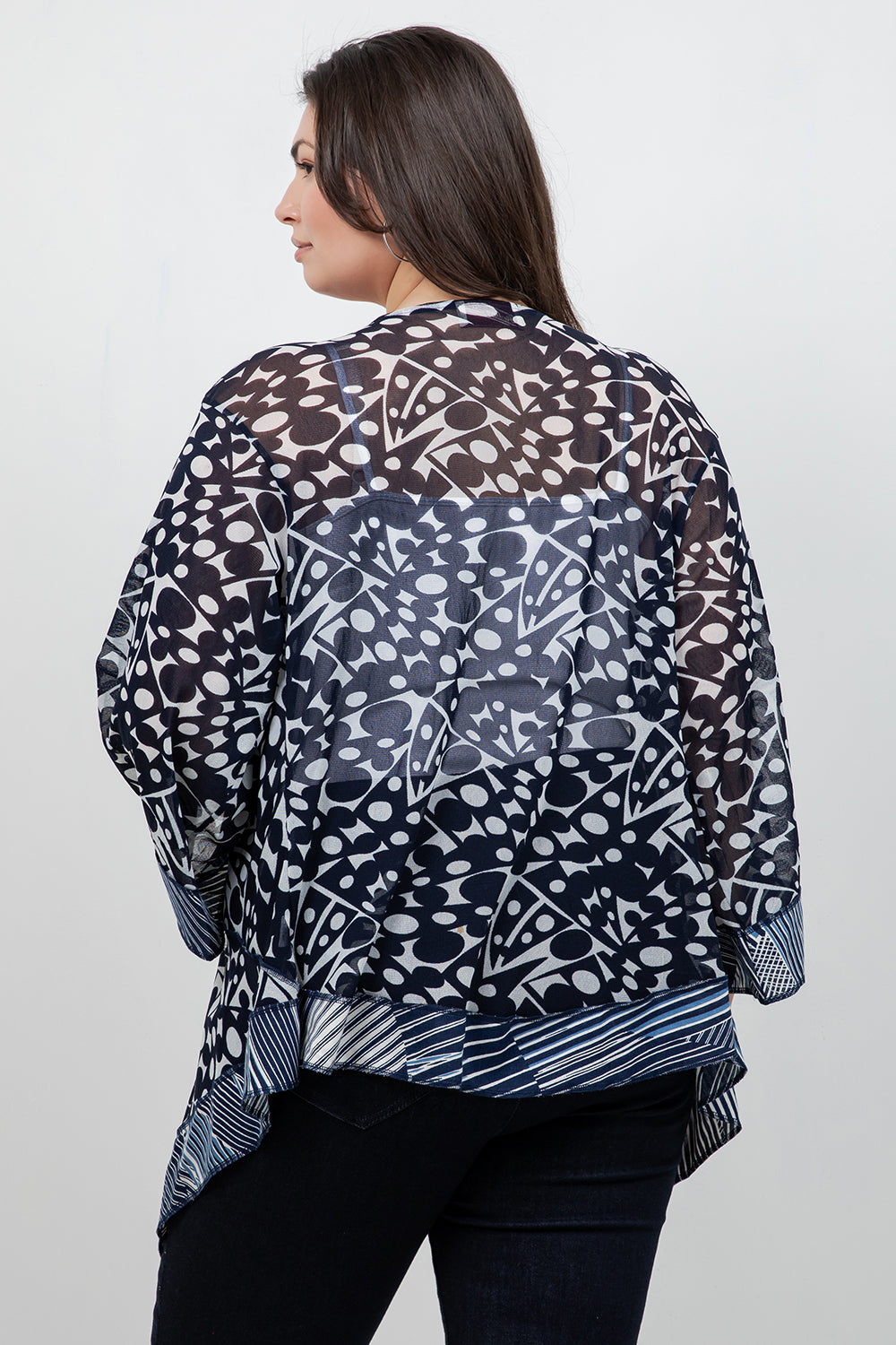 Jackets Navy Mesh Butterfly Jacket