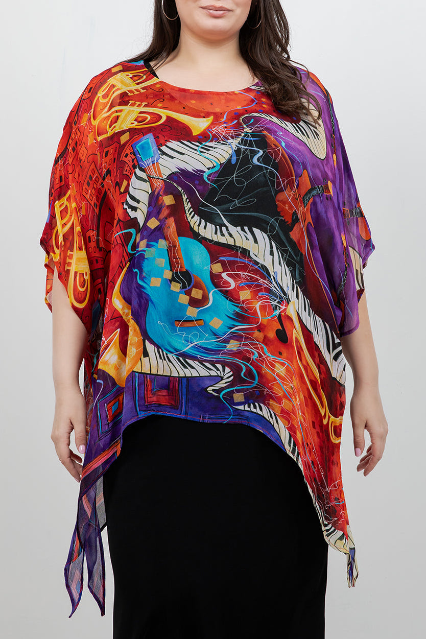 Tops Jazzy Cascade Tunic