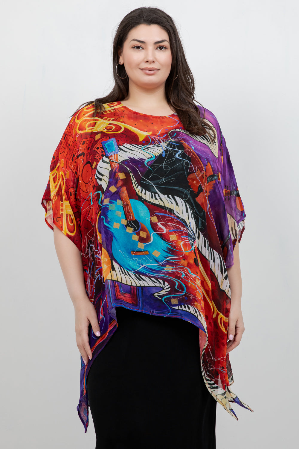 Tops Jazzy Cascade Tunic