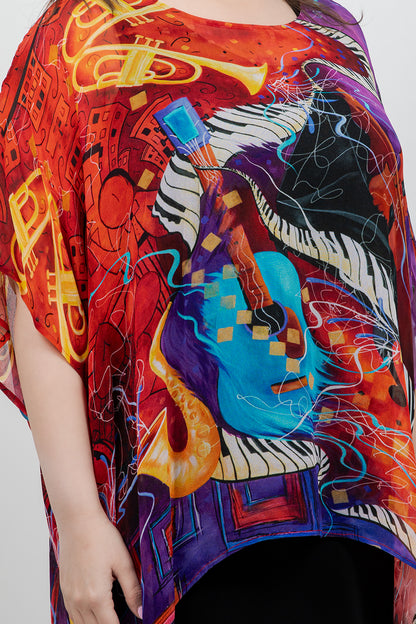 Tops Jazzy Cascade Tunic