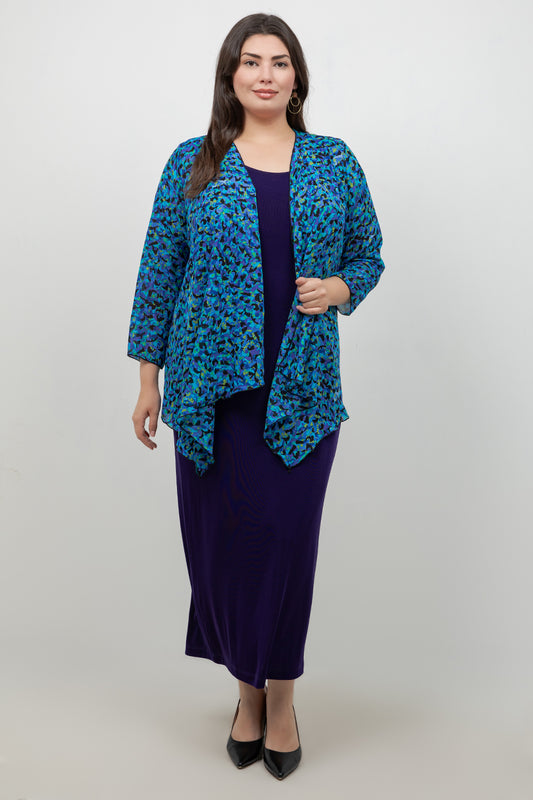 Jackets Vikki Vi Blue Lagoon Swing Cardigan