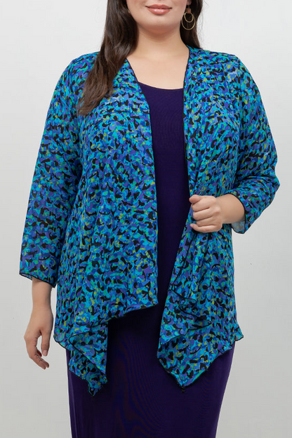 Jackets Vikki Vi Blue Lagoon Swing Cardigan