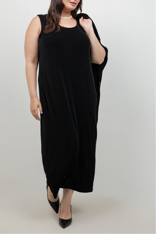 Vikki Vi Classic Black Maxi Tank Dress