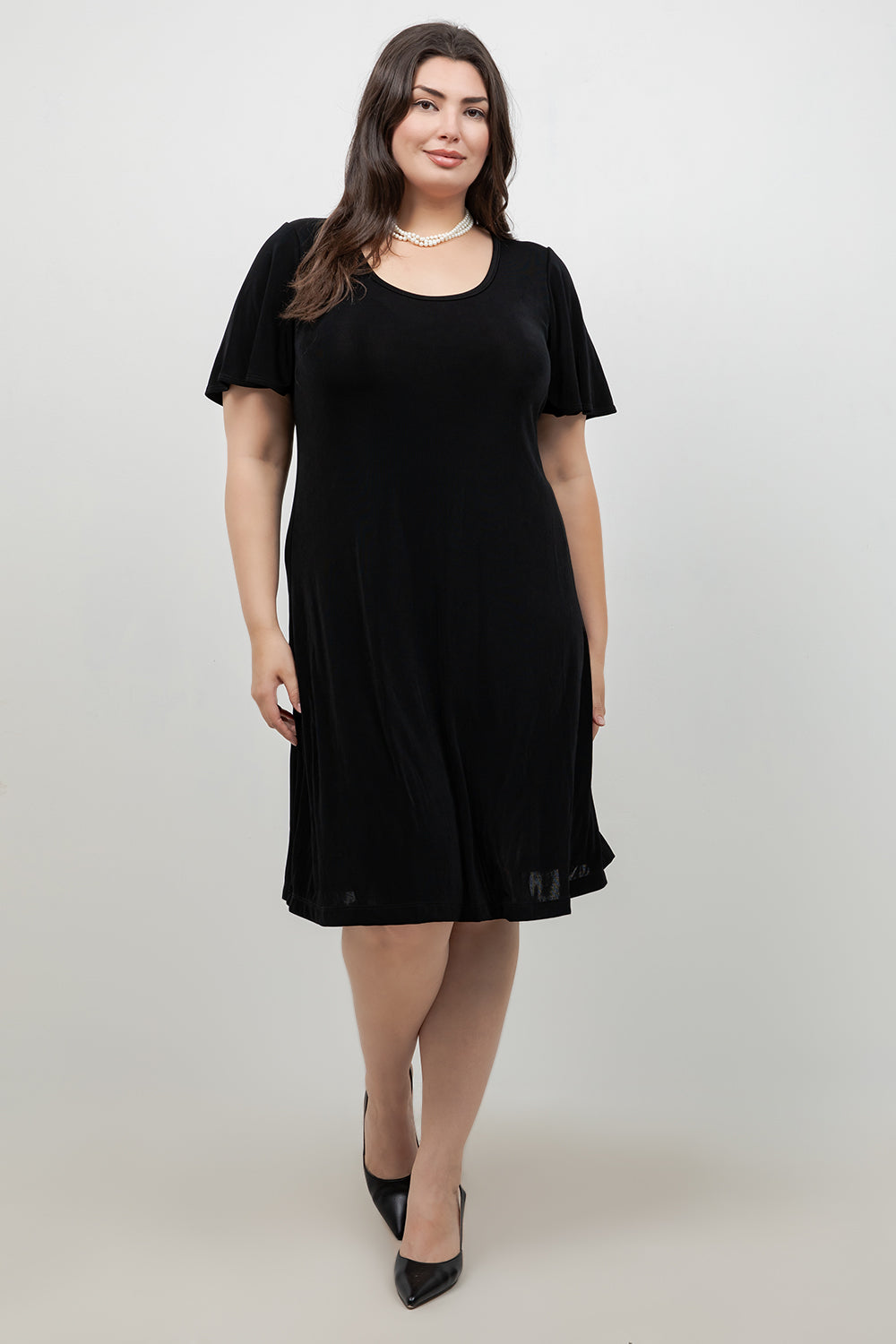 Dresses Vikki Vi Classic Black T-Shirt Dress