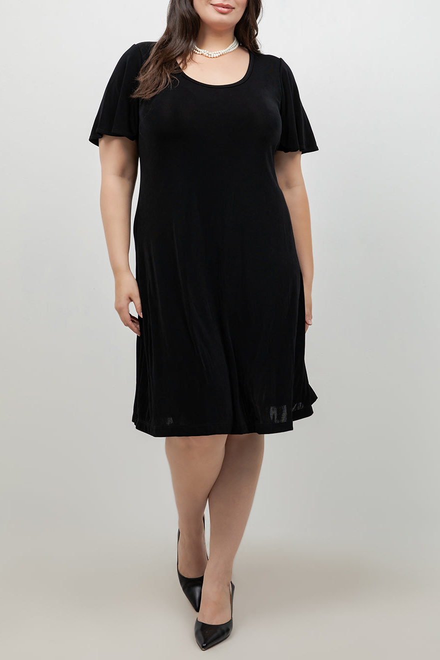 Dresses Vikki Vi Classic Black T-Shirt Dress