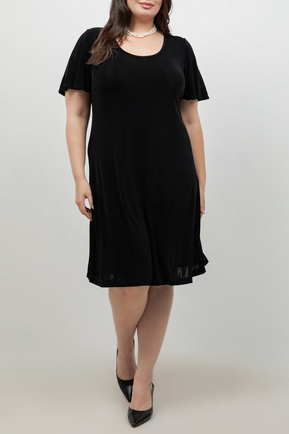 Dresses Vikki Vi Classic Black T-Shirt Dress