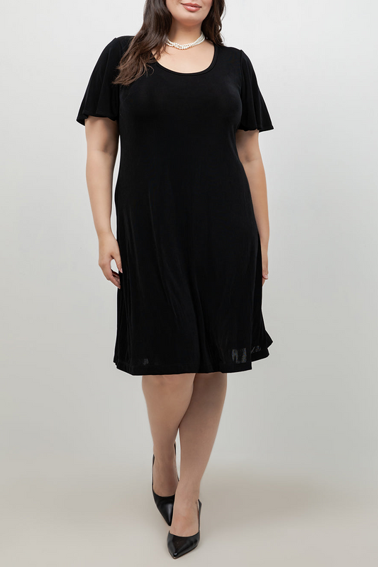 Dresses Vikki Vi Classic Black T-Shirt Dress