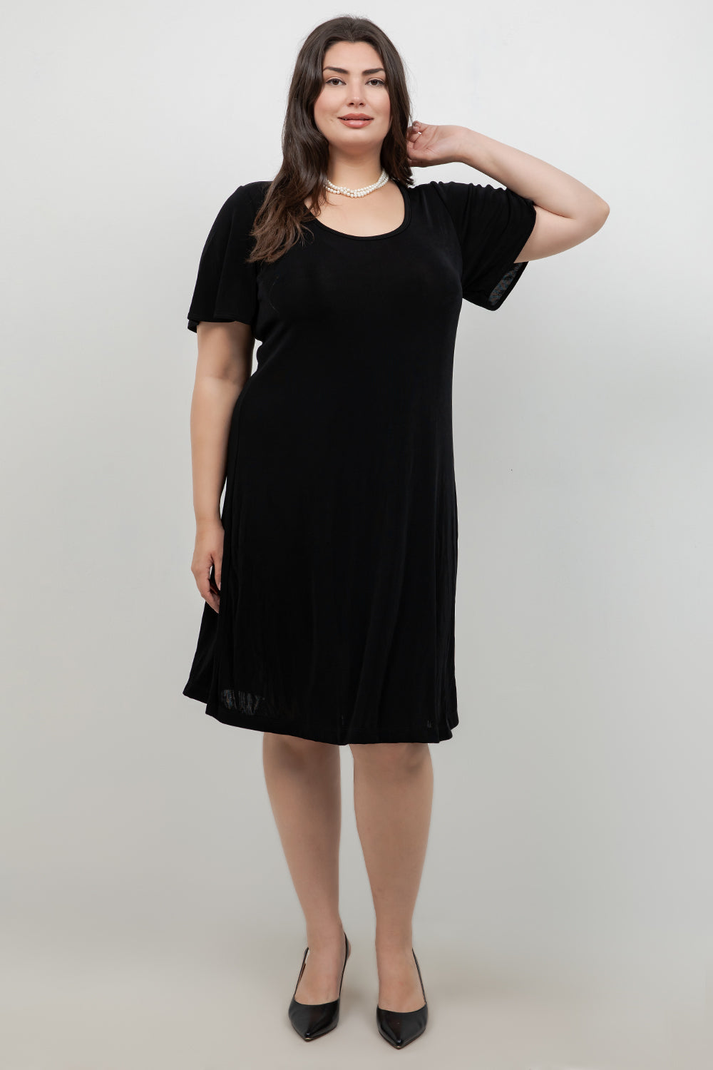 Dresses Vikki Vi Classic Black T-Shirt Dress