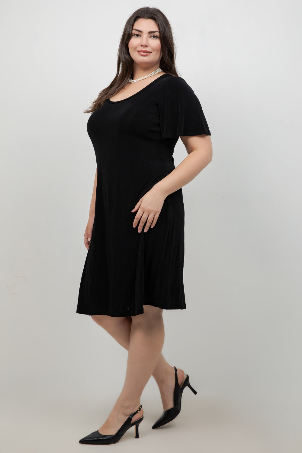 Dresses Vikki Vi Classic Black T-Shirt Dress
