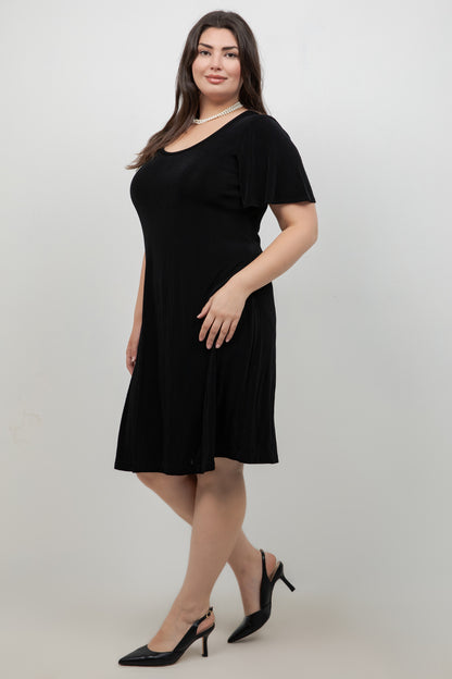 Dresses Vikki Vi Classic Black T-Shirt Dress