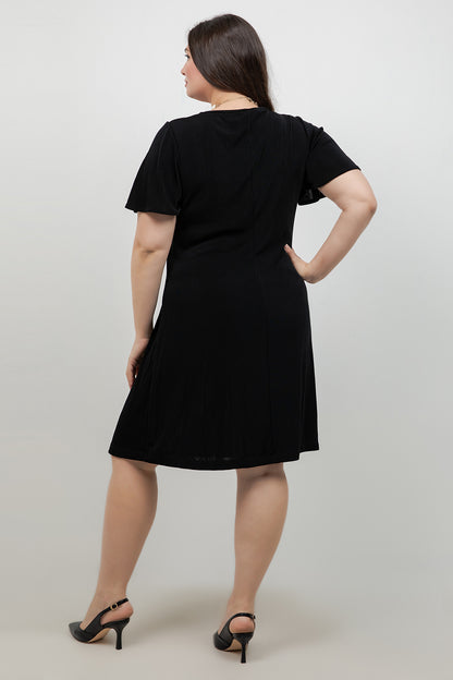 Dresses Vikki Vi Classic Black T-Shirt Dress