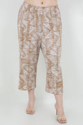 Vikki Vi Jersey Caramel Latte Crop Pants