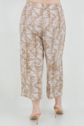 Vikki Vi Jersey Caramel Latte Crop Pants