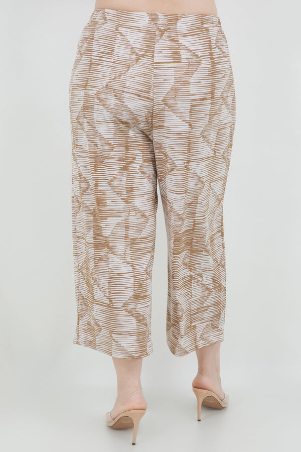 Vikki Vi Jersey Caramel Latte Crop Pants