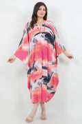 Vikki Vi Jersey Maui Sunset Caftan