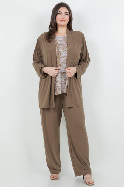 Jackets Vikki Vi Jersey Caramel Kimono Jacket
