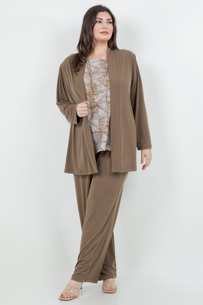 Jackets Vikki Vi Jersey Caramel Kimono Jacket