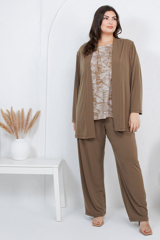 Jackets Vikki Vi Jersey Caramel Kimono Jacket
