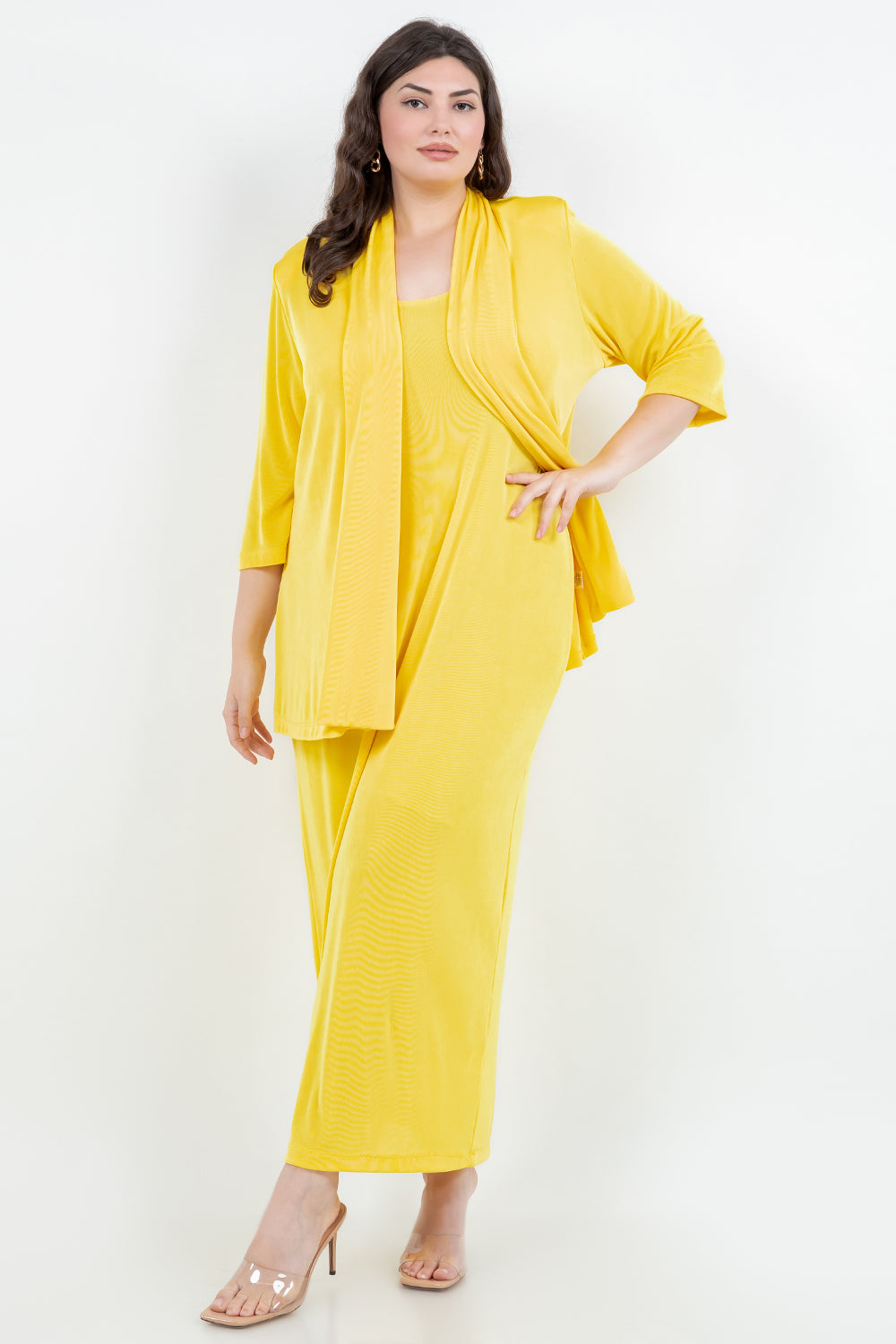 Vikki VI Classic Limoncello Maxi Tank Dress 0x