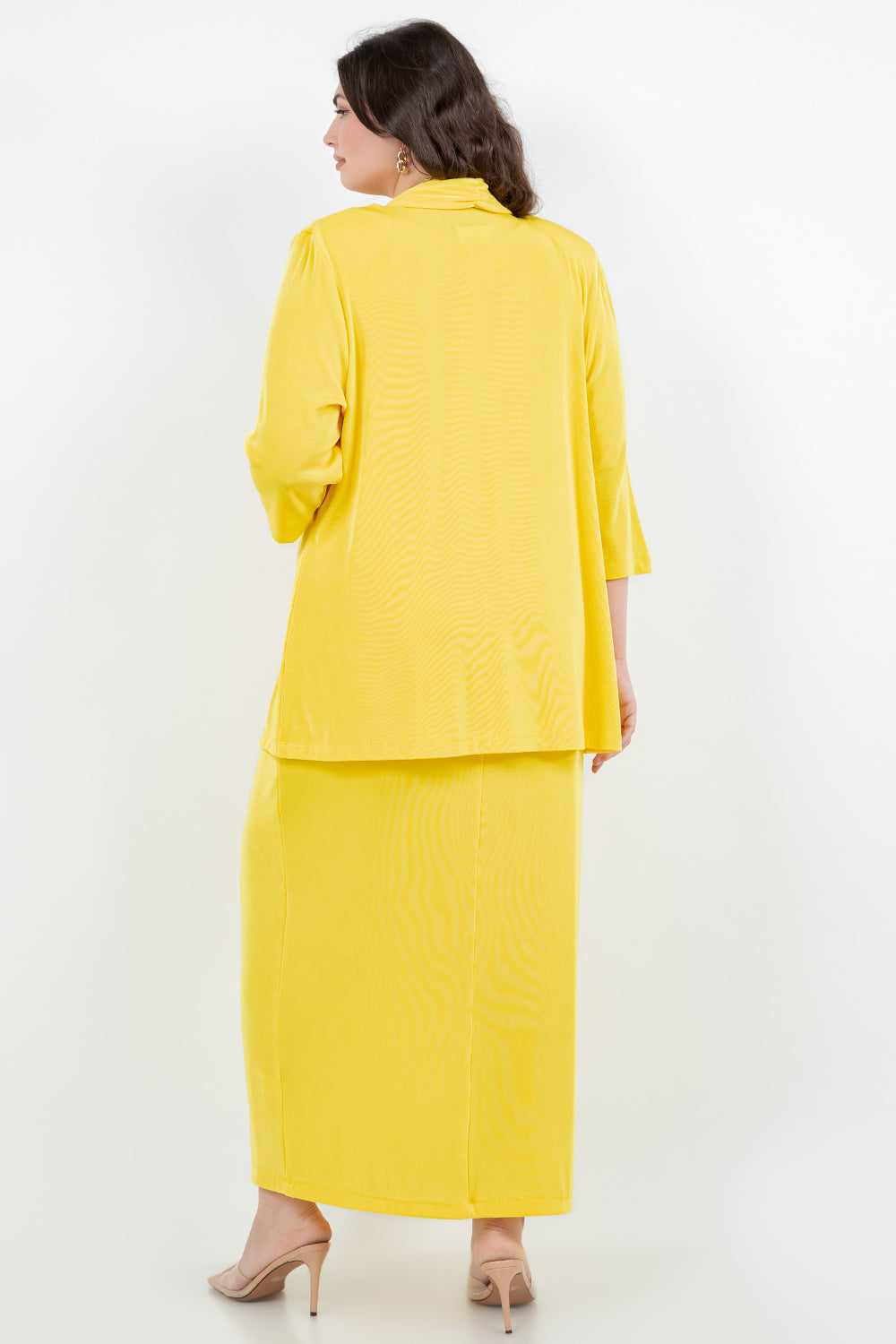 Jackets Vikki Vi Classic Limoncello 3/4 Sleeve Kimono Jacket