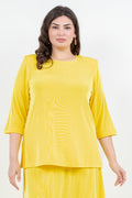 Vikki Vi Classic Limoncello 3/4 Sleeve Top