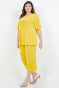 Vikki Vi Classic Limoncello Short Sleeve Tunic
