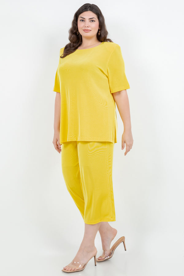 Vikki Vi Classic Limoncello Short Sleeve Tunic