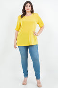 Vikki Vi Classic Limoncello Short Sleeve Tunic