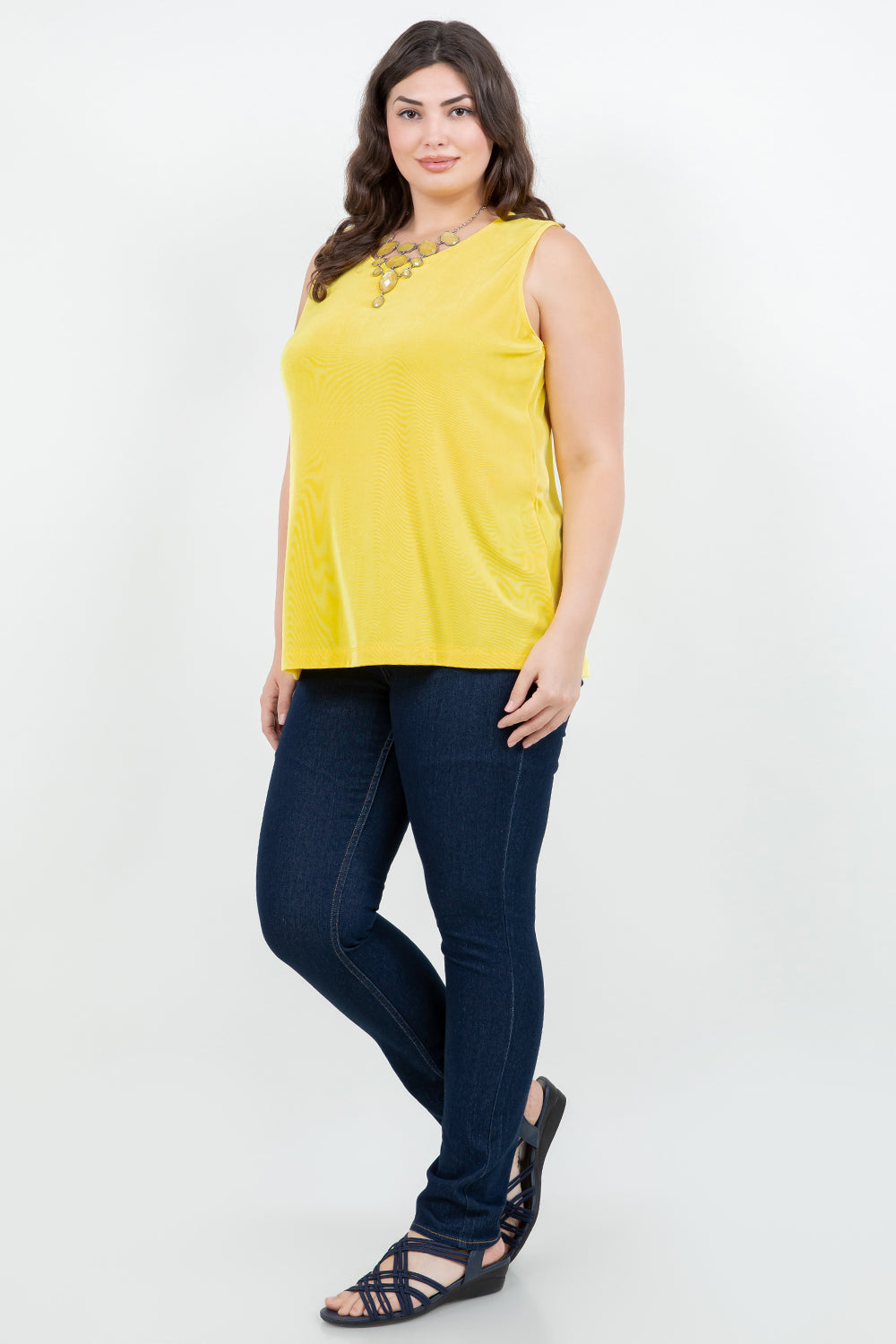 Tops Vikki Vi Classic Limoncello Tank