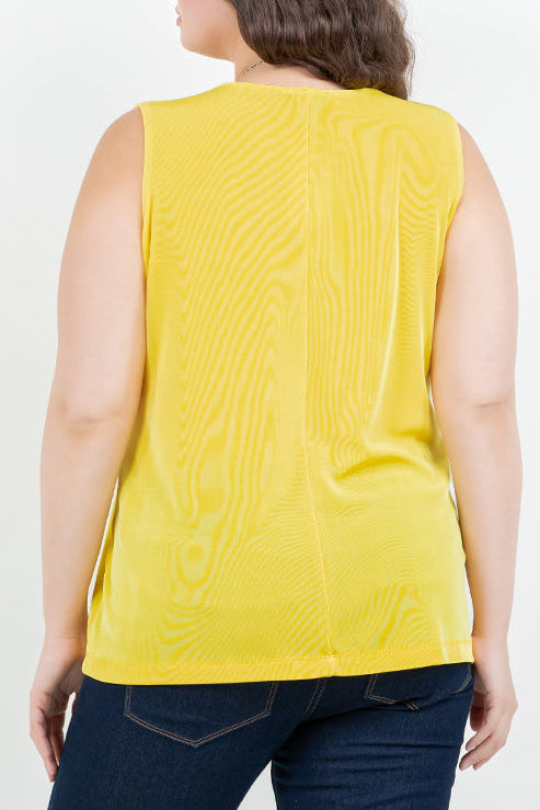 Tops Vikki Vi Classic Limoncello Tank