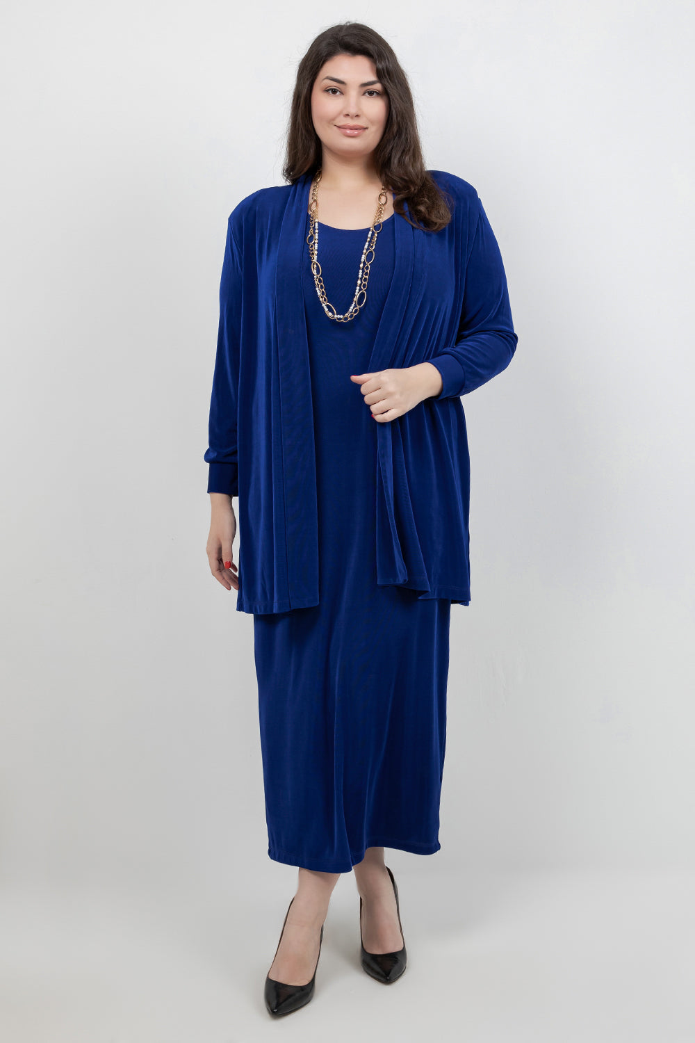 Vikki Vi Classic Royal Blue Maxi Tank Dress 3X Vikki Vi Classic Royal Blue Maxi Tank Dress 3X