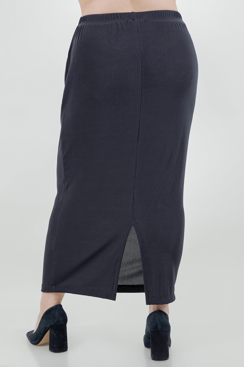 Skirts Vikki Vi Classic Graphite Straight Maxi Skirt