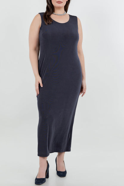 Dresses Vikki Vi Classic Graphite Maxi Tank Dress
