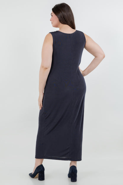 Dresses Vikki Vi Classic Graphite Maxi Tank Dress