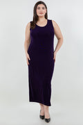 Vikki Vi Classic Black Plum Maxi Tank Dress