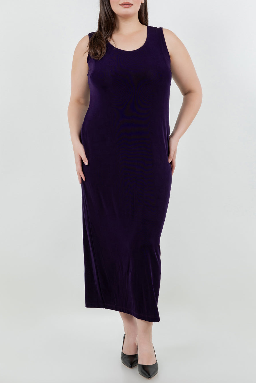 Dresses Vikki Vi Classic Black Plum Maxi Tank Dress