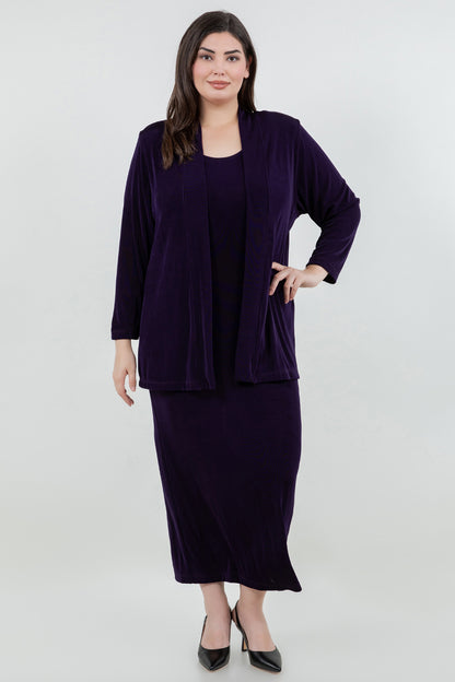 Dresses Vikki Vi Classic Black Plum Maxi Tank Dress