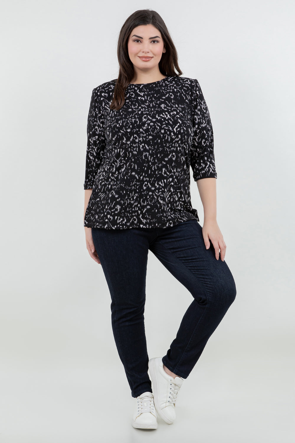 Tops Vikki Vi Jersey Nocturne 3/4 Sleeve Top
