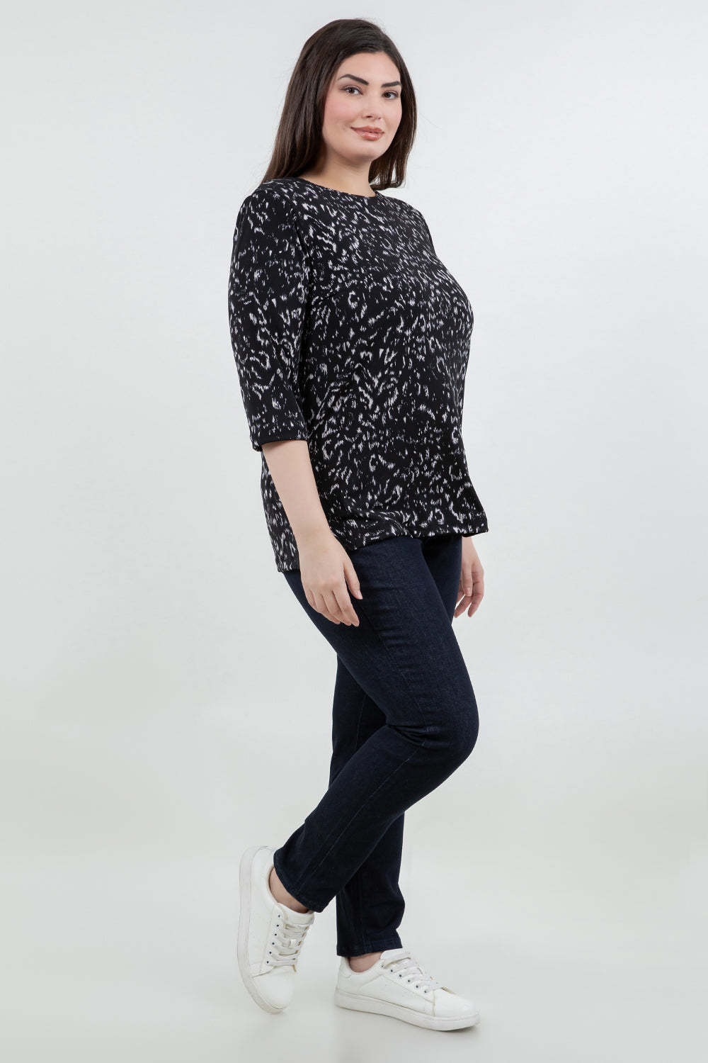 Tops Vikki Vi Jersey Nocturne 3/4 Sleeve Top