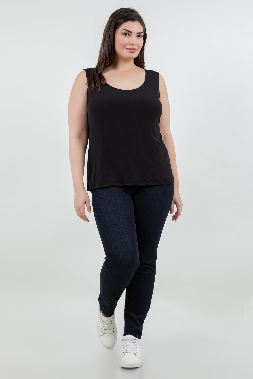 Tops Vikki Vi Jersey Black Tank