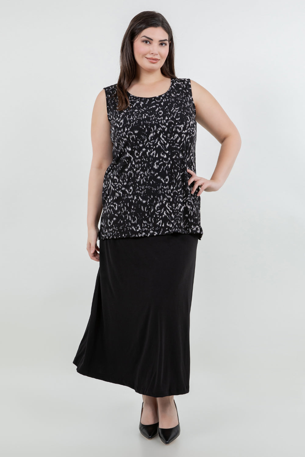 Tops Vikki Vi Jersey Nocturne Tunic Tank