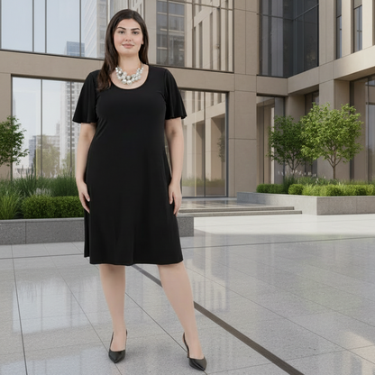 Dresses Vikki Vi Jersey Black T-Shirt Dress