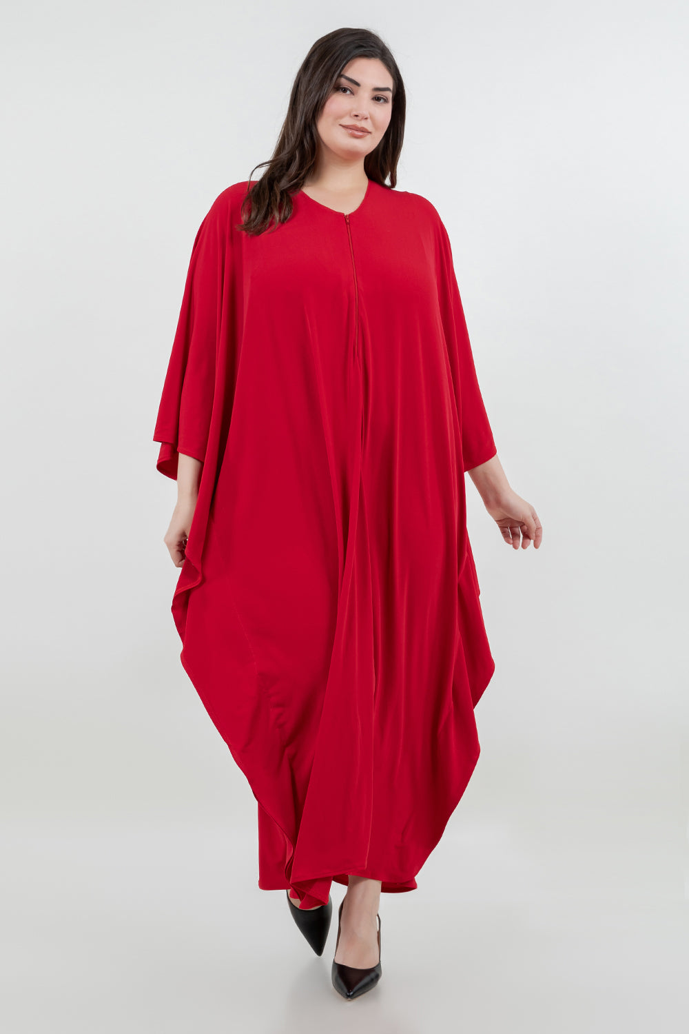 Dresses Vikki Vi Jersey Red Zip Front Caftan