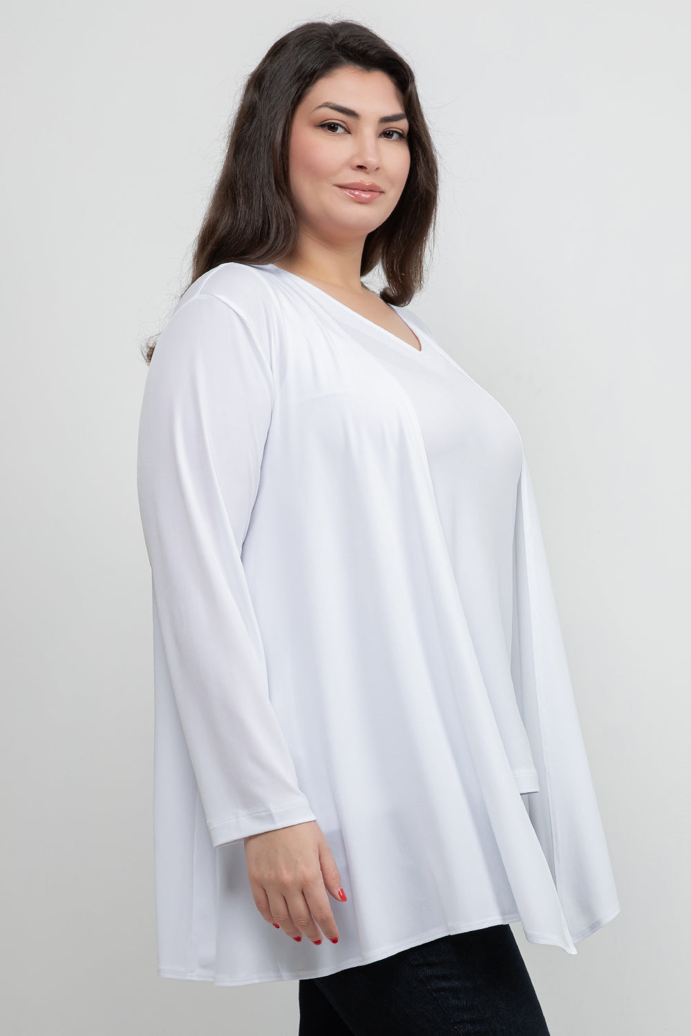 Jackets Vikki Vi Jersey White Swing Cardigan