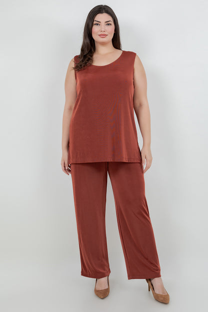 Pants Vikki Vi Classic Cinnamon Pull on Pants