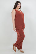 Vikki Vi Classic Cinnamon Sleeveless Tunic