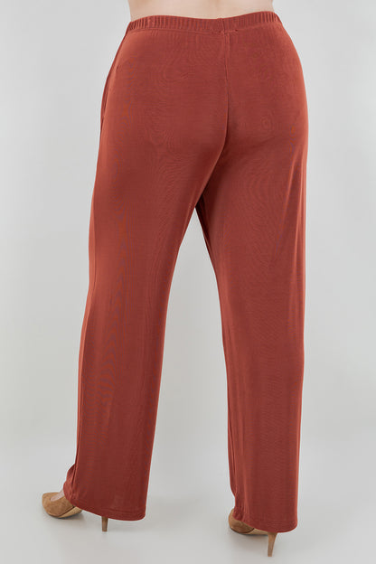 Pants Vikki Vi Classic Cinnamon Petite Pull-On Pants